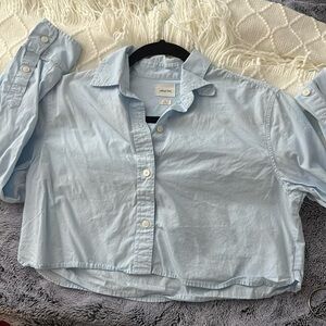 Wilfred free cropped button up shirt